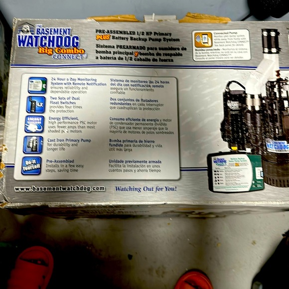 Basement Watchdog Big Combo Connect 1/2 HP Primary & Backup Sump Pump Sys. C1023 - Picture 1 of 1